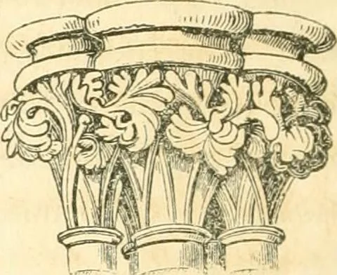 An illustration from History of architecture, from the earliest times; its present condition in Europe and the United States; with a biography of eminent architects, and a glossary of architectural terms, 1848, leaf 462