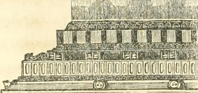 An illustration from History of architecture, from the earliest times; its present condition in Europe and the United States; with a biography of eminent architects, and a glossary of architectural terms, 1848, leaf 463