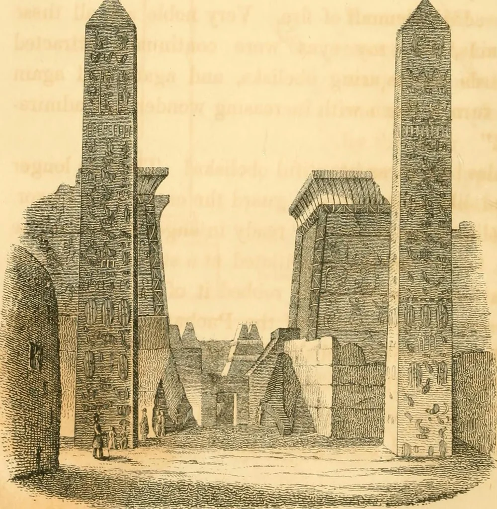 An illustration from History of architecture, from the earliest times; its present condition in Europe and the United States; with a biography of eminent architects, and a glossary of architectural terms, 1848, leaf 48