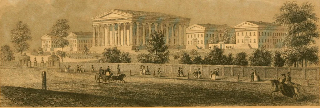 An illustration from History of architecture, from the earliest times; its present condition in Europe and the United States; with a biography of eminent architects, and a glossary of architectural terms, 1848, leaf 8