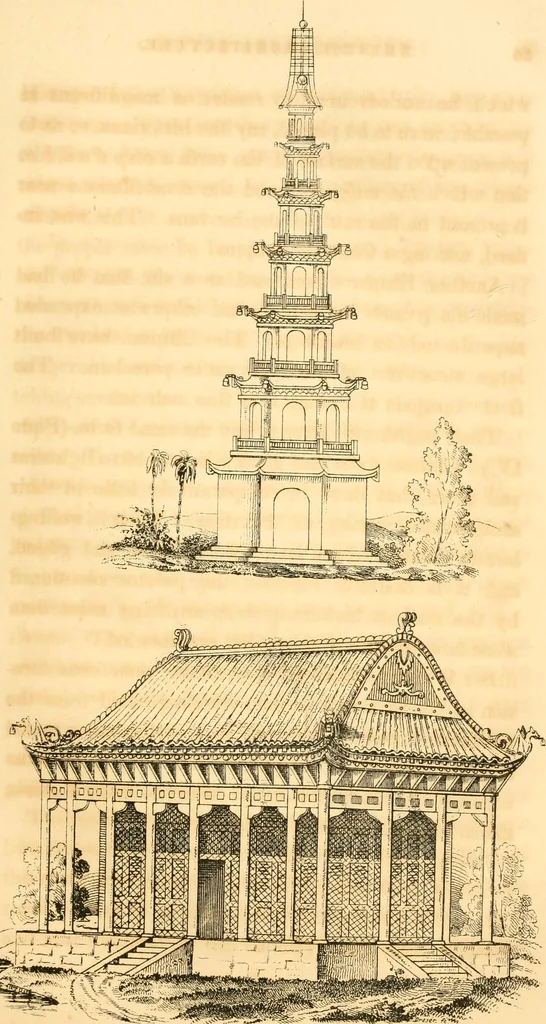 An illustration from History of architecture, from the earliest times; its present condition in Europe and the United States; with a biography of eminent architects, and a glossary of architectural terms, 1848, leaf 83