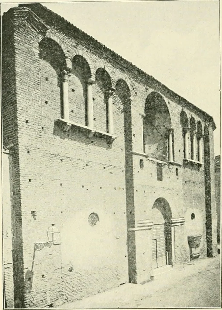 An illustration from A history of architecture in Italy from the time of Constantine to the dawn of the renaissance, 1901, leaf 105