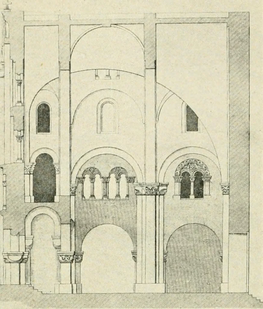 An illustration from A history of architecture in Italy from the time of Constantine to the dawn of the renaissance, 1901, leaf 153