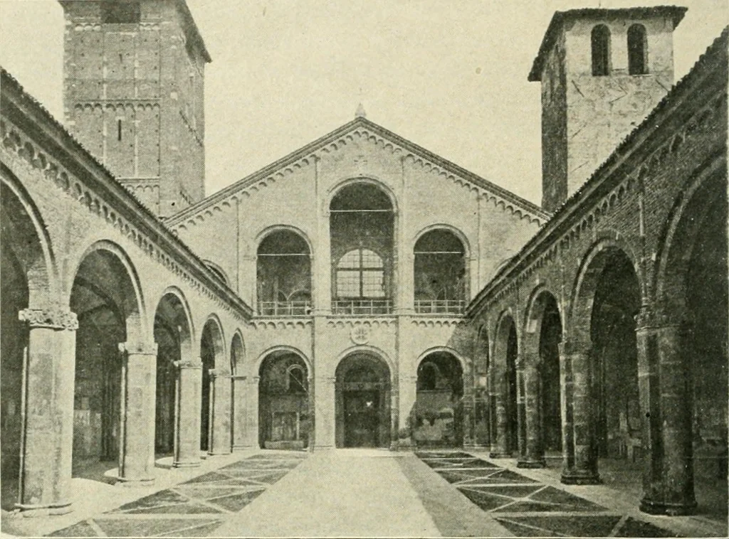 An illustration from A history of architecture in Italy from the time of Constantine to the dawn of the renaissance, 1901, leaf 157