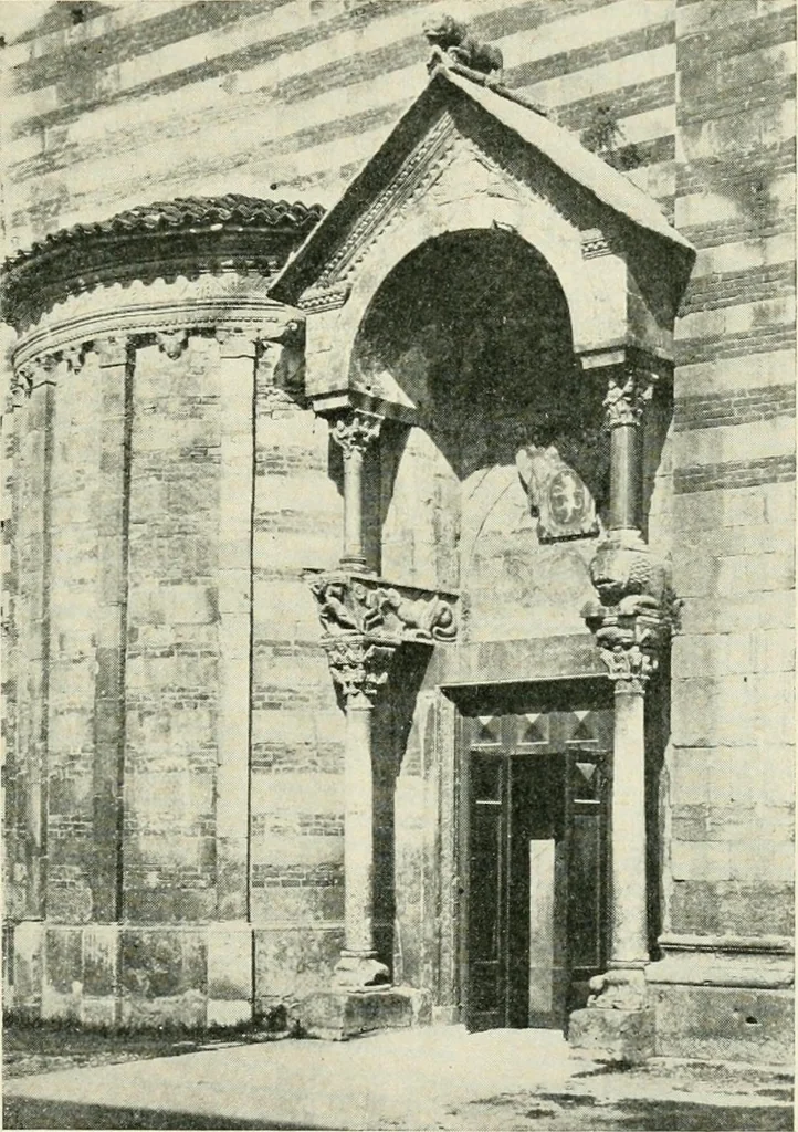 An illustration from A history of architecture in Italy from the time of Constantine to the dawn of the renaissance, 1901, leaf 182