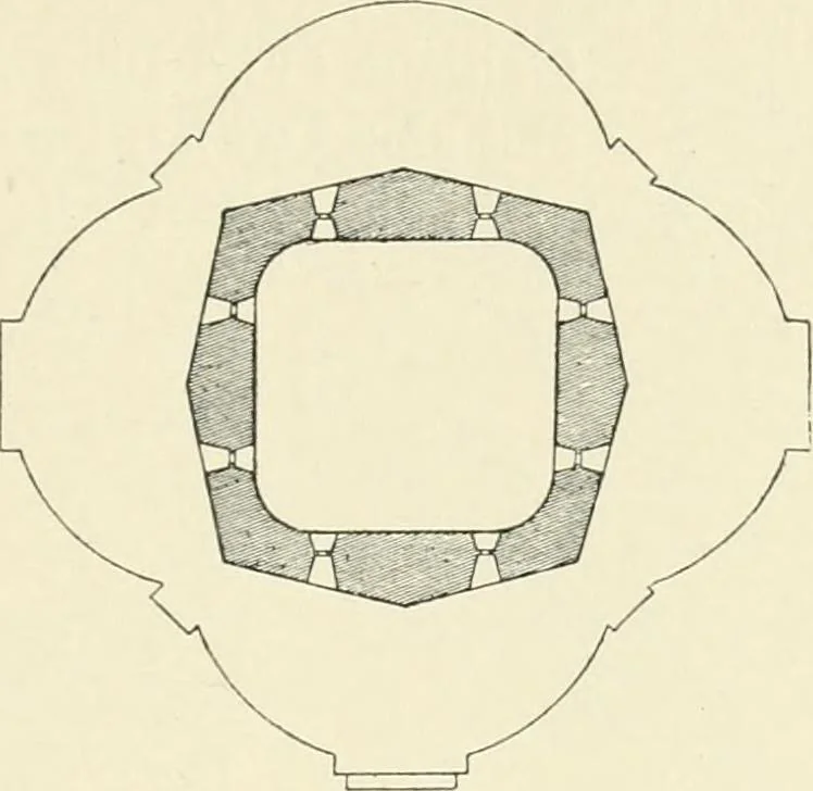 An illustration from A history of architecture in Italy from the time of Constantine to the dawn of the renaissance, 1901, leaf 196