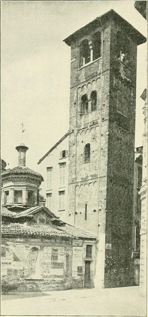 An illustration from A history of architecture in Italy from the time of Constantine to the dawn of the renaissance, 1901, leaf 203