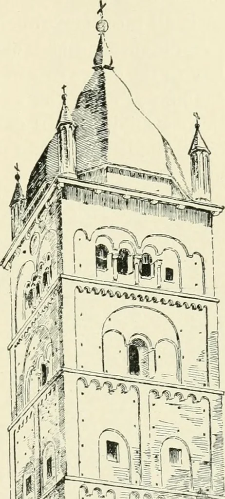 An illustration from A history of architecture in Italy from the time of Constantine to the dawn of the renaissance, 1901, leaf 204