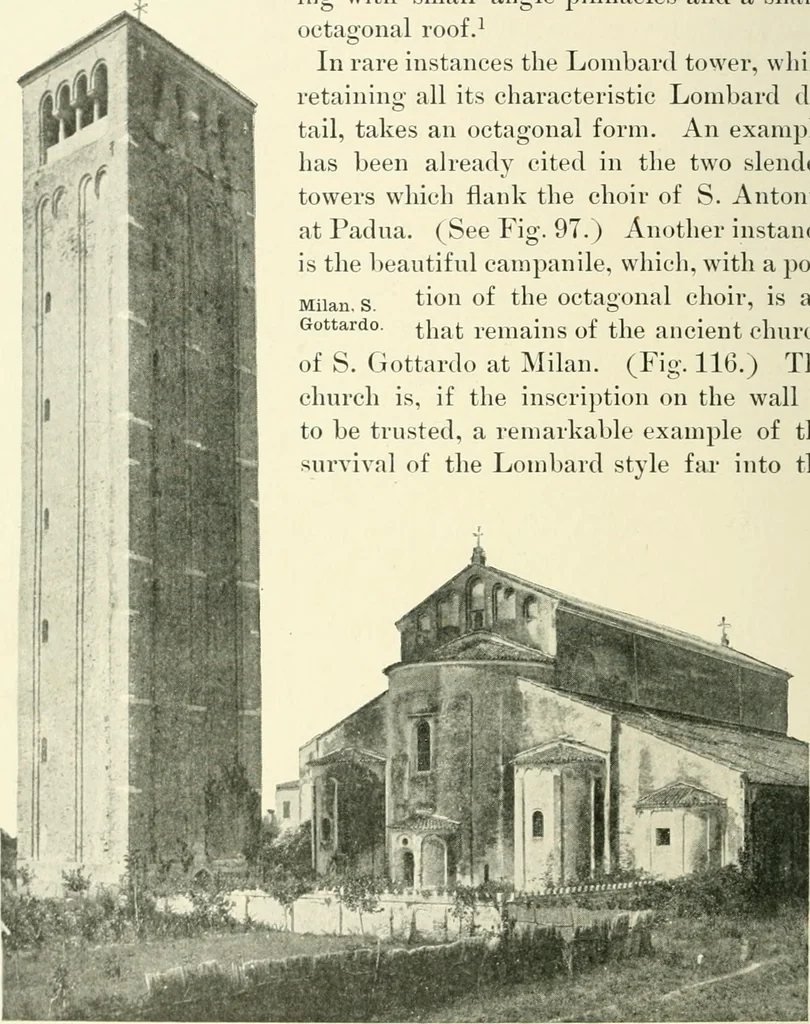An illustration from A history of architecture in Italy from the time of Constantine to the dawn of the renaissance, 1901, leaf 207