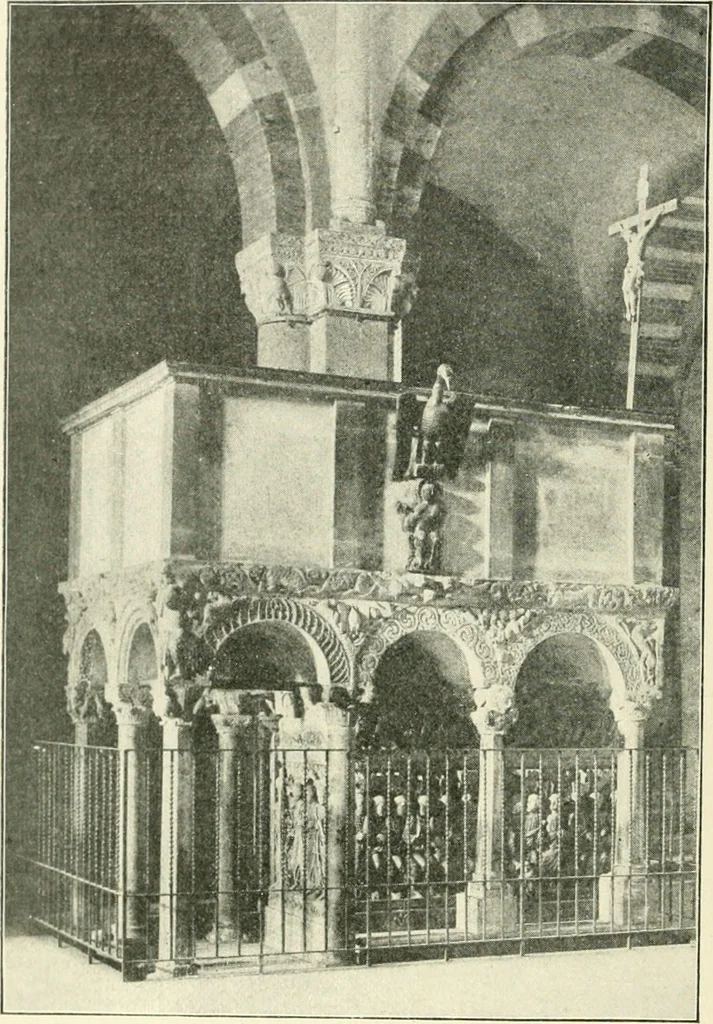 An illustration from A history of architecture in Italy from the time of Constantine to the dawn of the renaissance, 1901, leaf 215