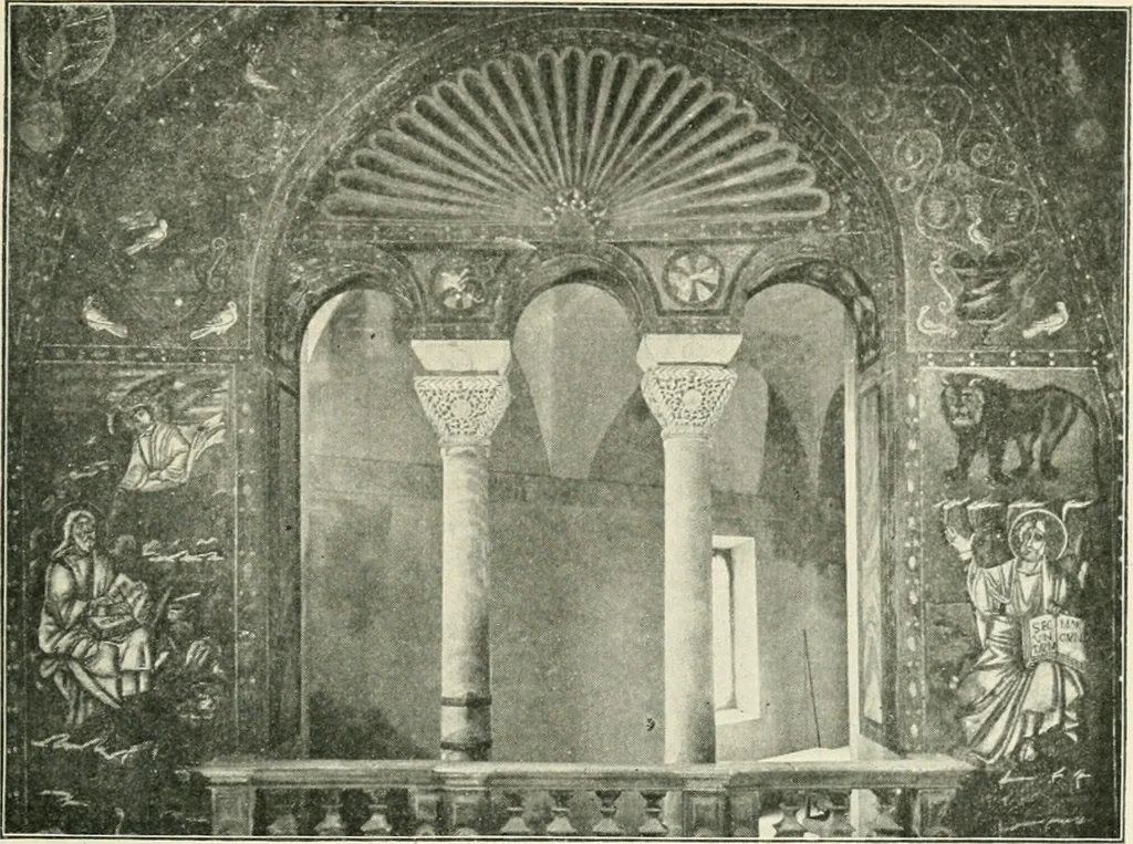 An illustration from A history of architecture in Italy from the time of Constantine to the dawn of the renaissance, 1901, leaf 256