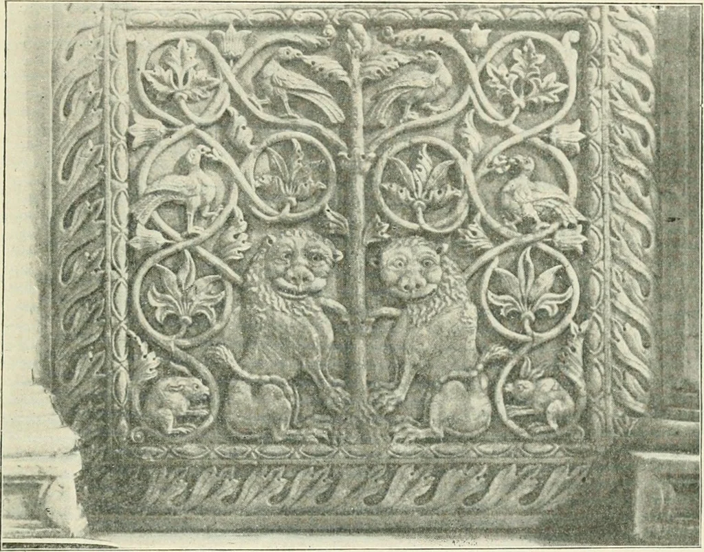 An illustration from A history of architecture in Italy from the time of Constantine to the dawn of the renaissance, 1901, leaf 262