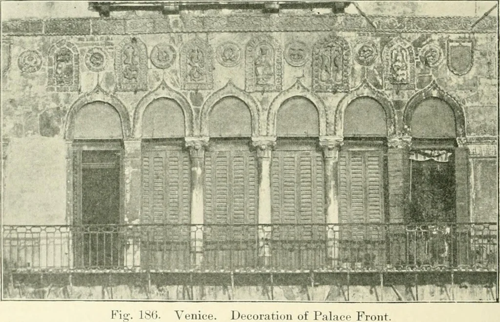 An illustration from A history of architecture in Italy from the time of Constantine to the dawn of the renaissance, 1901, leaf 279