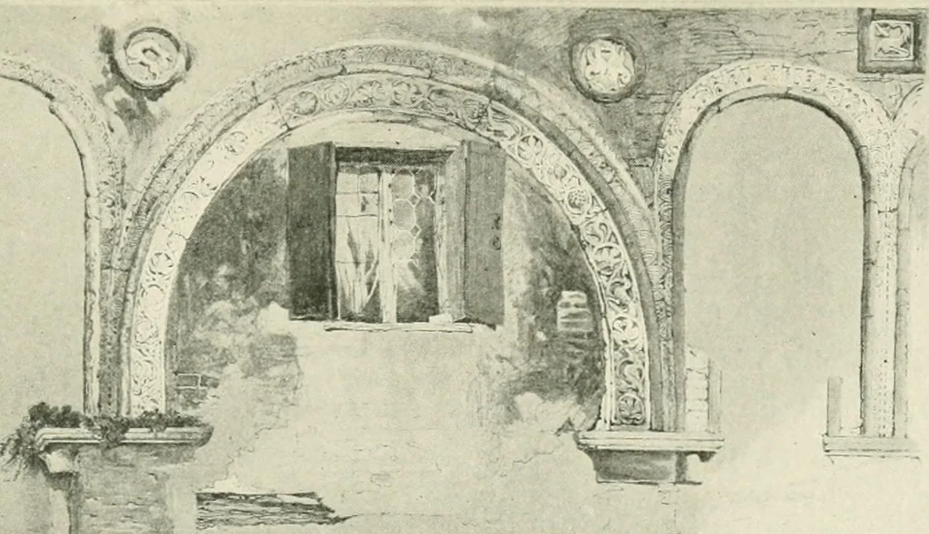 An illustration from A history of architecture in Italy from the time of Constantine to the dawn of the renaissance, 1901, leaf 280