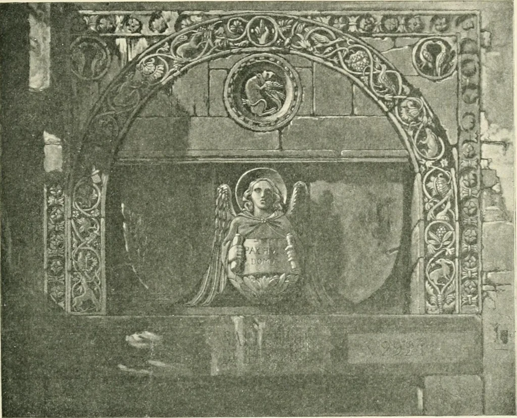 An illustration from A history of architecture in Italy from the time of Constantine to the dawn of the renaissance, 1901, leaf 282