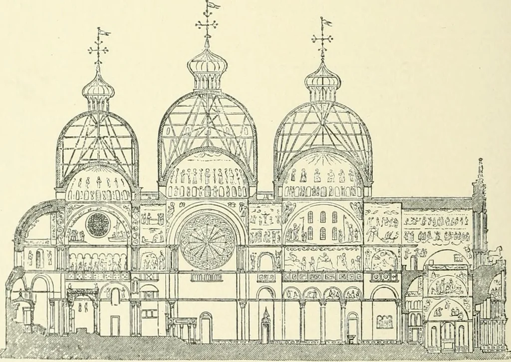 An illustration from A history of architecture in Italy from the time of Constantine to the dawn of the renaissance, 1901, leaf 285