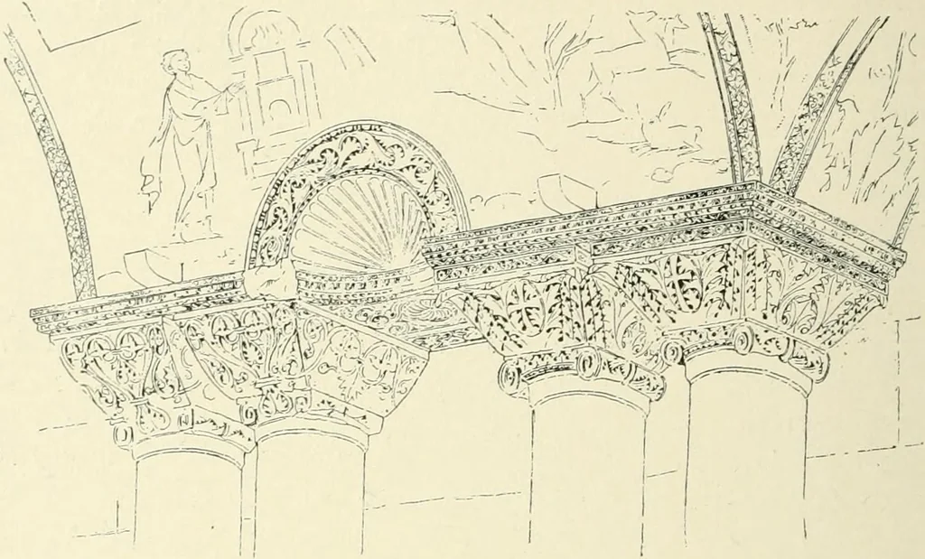 An illustration from A history of architecture in Italy from the time of Constantine to the dawn of the renaissance, 1901, leaf 291