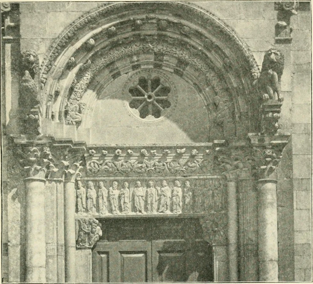 An illustration from A history of architecture in Italy from the time of Constantine to the dawn of the renaissance, 1901, leaf 332