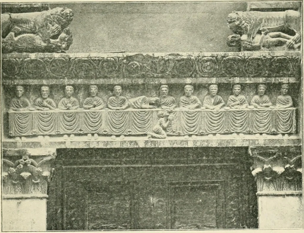 An illustration from A history of architecture in Italy from the time of Constantine to the dawn of the renaissance, 1901, leaf 336