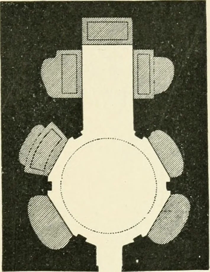 An illustration from A history of architecture in Italy from the time of Constantine to the dawn of the renaissance, 1901, leaf 36