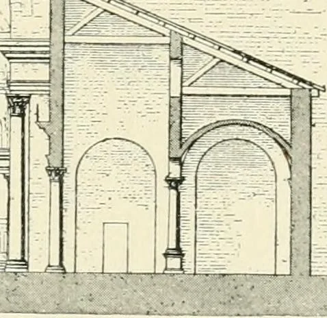 An illustration from A history of architecture in Italy from the time of Constantine to the dawn of the renaissance, 1901, leaf 56