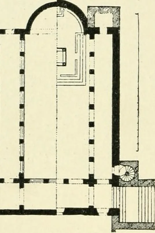 An illustration from A history of architecture in Italy from the time of Constantine to the dawn of the renaissance, 1901, leaf 61