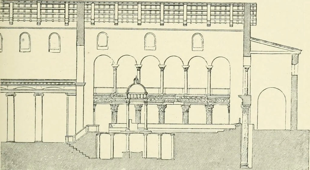 An illustration from A history of architecture in Italy from the time of Constantine to the dawn of the renaissance, 1901, leaf 64