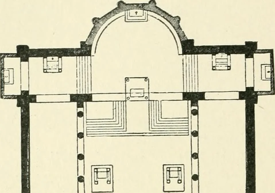 An illustration from A history of architecture in Italy from the time of Constantine to the dawn of the renaissance, 1901, leaf 69