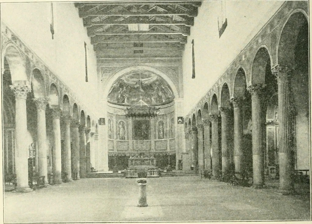 An illustration from A history of architecture in Italy from the time of Constantine to the dawn of the renaissance, 1901, leaf 77
