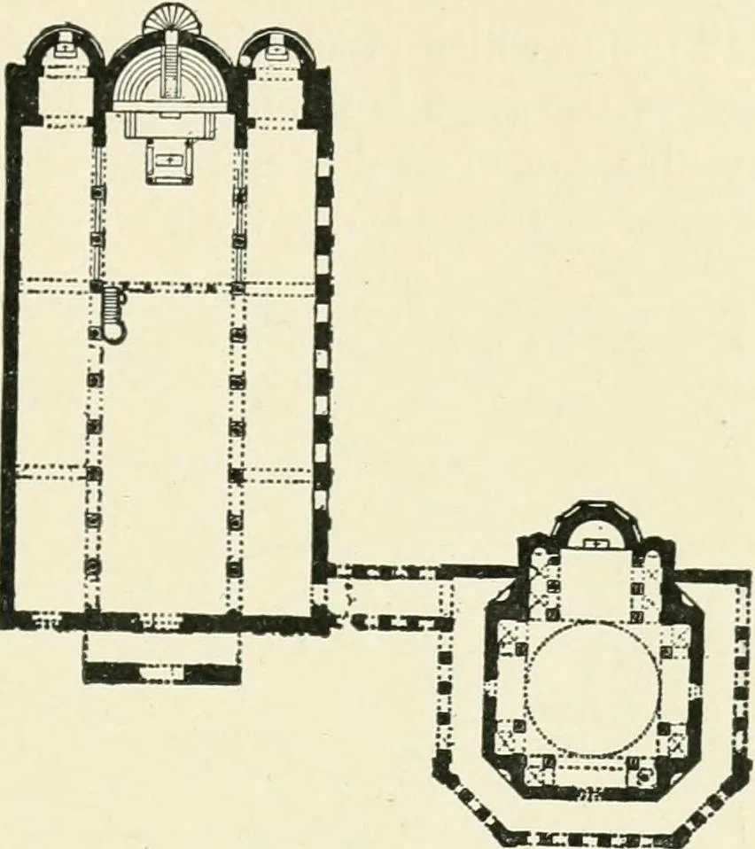 An illustration from A history of architecture in Italy from the time of Constantine to the dawn of the renaissance, 1901, leaf 96