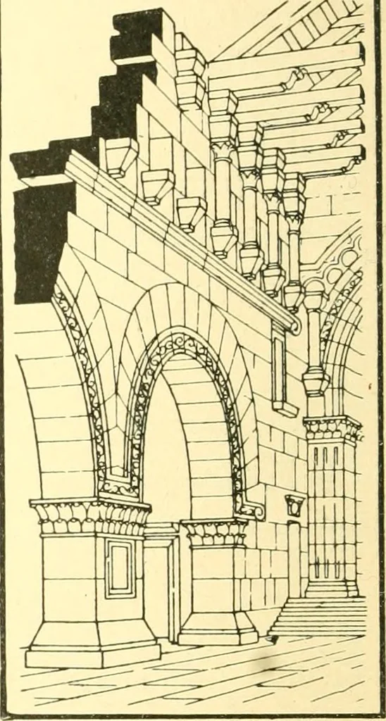 An illustration from A history of architectural development .., 1905, leaf 258