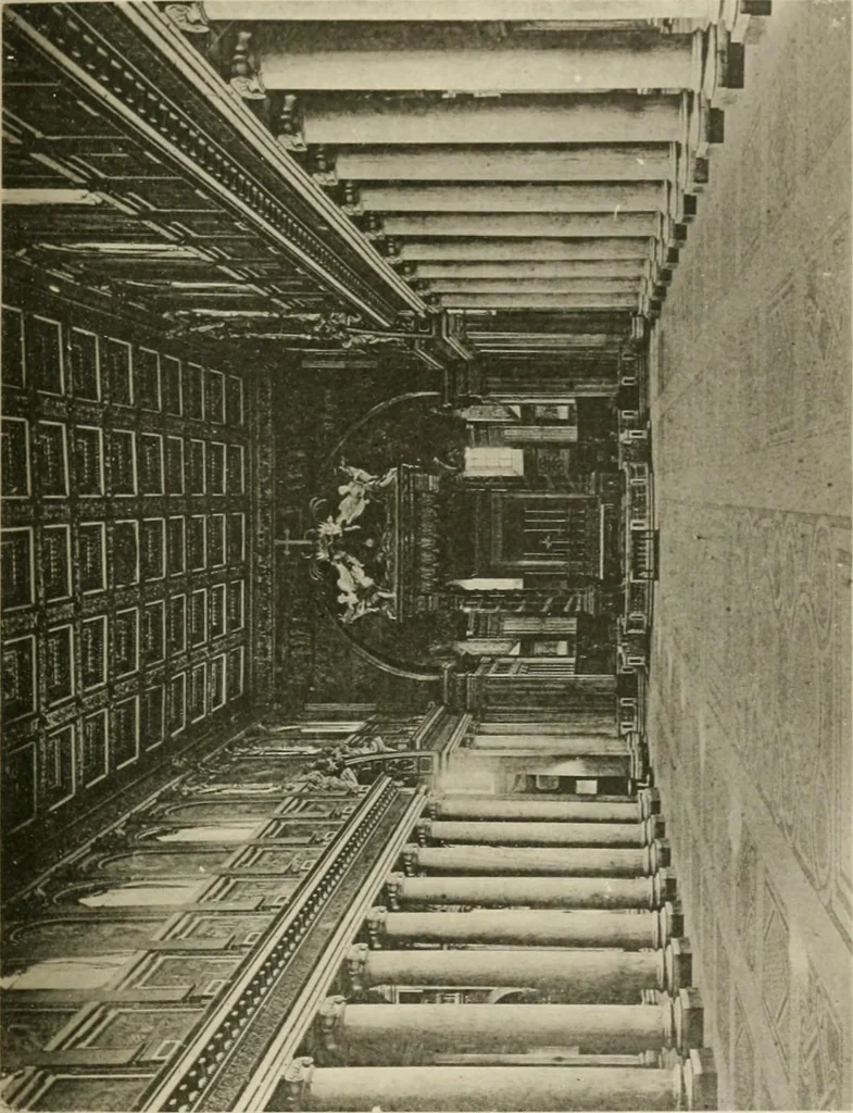 An illustration from A history of architecture for the student, craftsman, and amateur : being a comparative view of the historical styles from the earliest period, 1896, leaf 128