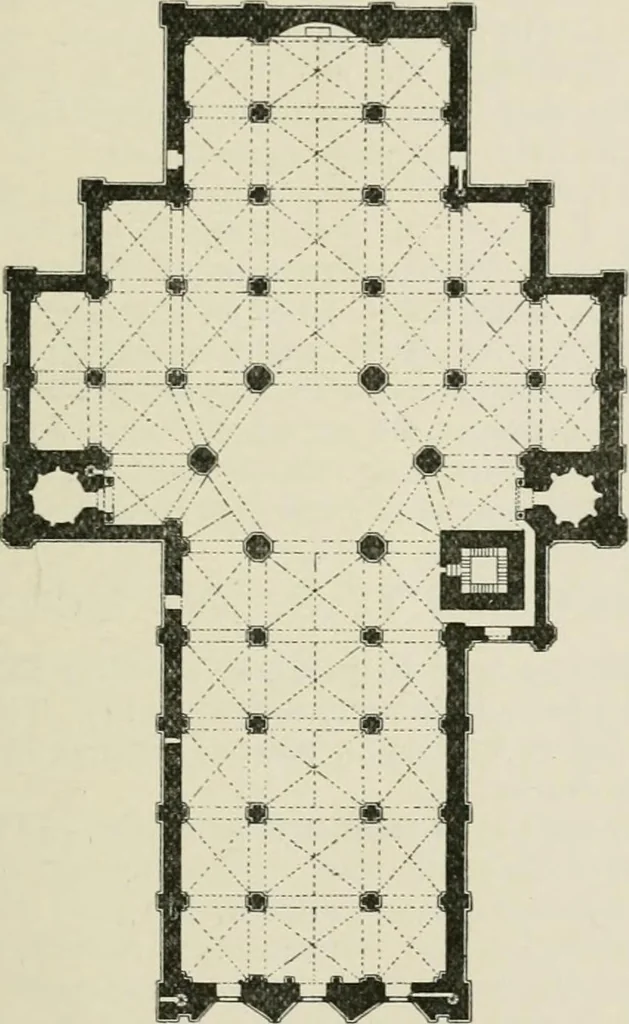 An illustration from A history of architecture for the student, craftsman, and amateur : being a comparative view of the historical styles from the earliest period, 1896, leaf 220