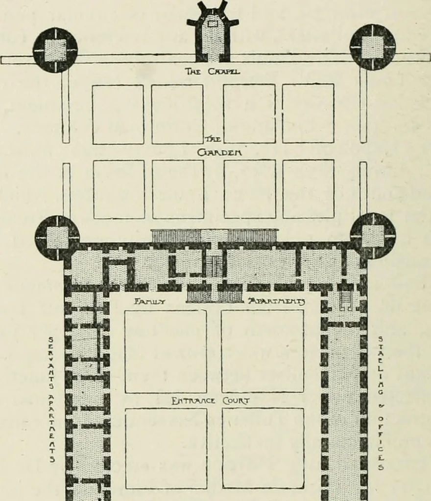 An illustration from A history of architecture for the student, craftsman, and amateur : being a comparative view of the historical styles from the earliest period, 1896, leaf 299