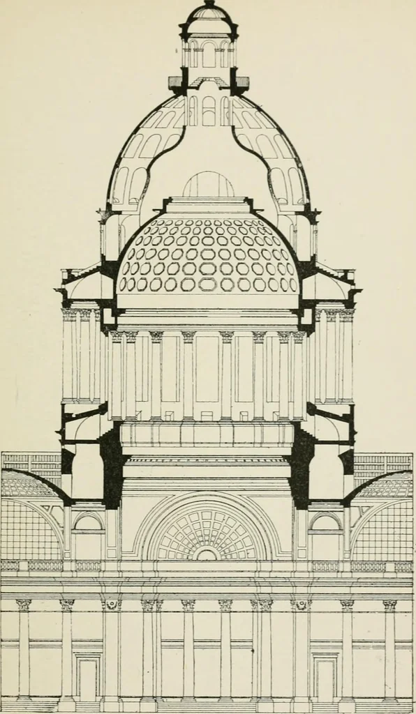 An illustration from A history of architecture for the student, craftsman, and amateur : being a comparative view of the historical styles from the earliest period, 1896, leaf 306