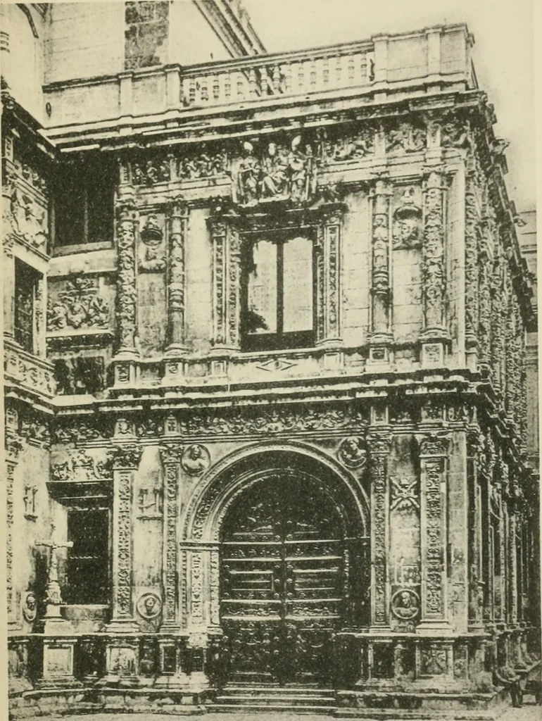 An illustration from A history of architecture for the student, craftsman, and amateur : being a comparative view of the historical styles from the earliest period, 1896, leaf 338