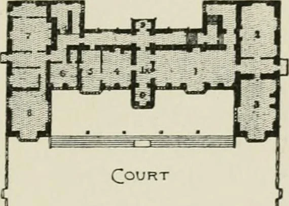 An illustration from A history of architecture for the student, craftsman, and amateur : being a comparative view of the historical styles from the earliest period, 1896, leaf 352