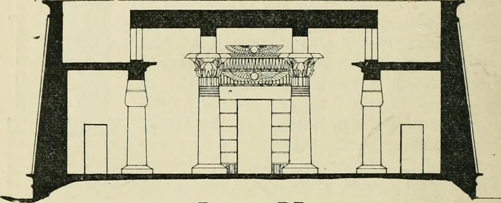 An illustration from A history of architecture for the student, craftsman, and amateur : being a comparative view of the historical styles from the earliest period, 1896, leaf 43