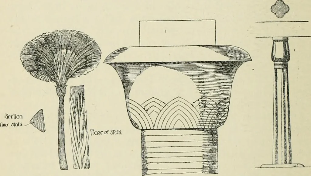 An illustration from A history of architecture for the student, craftsman, and amateur : being a comparative view of the historical styles from the earliest period, 1896, leaf 47
