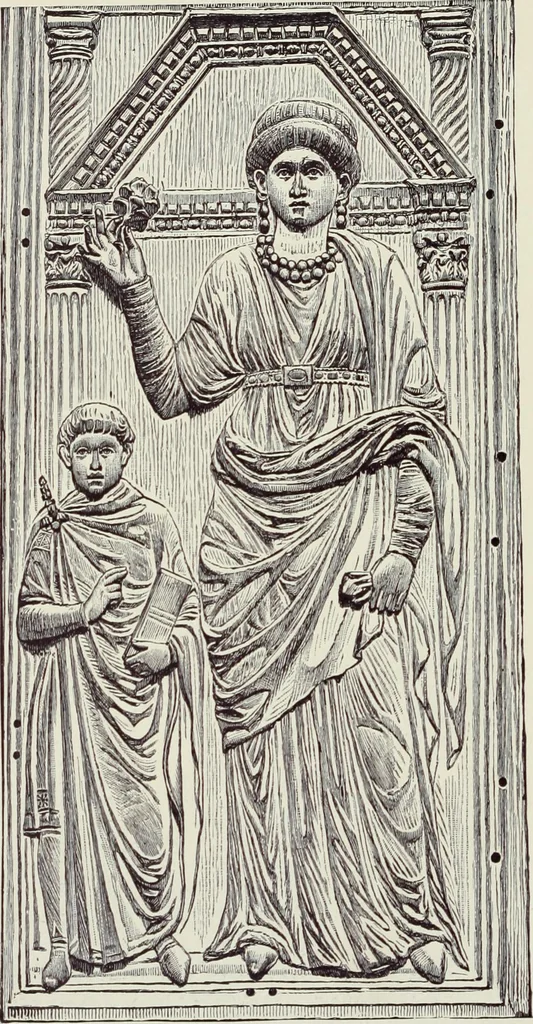 An illustration from A history of art for classes, art-students, and tourists in Europe, 1889, leaf 215