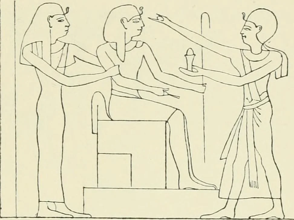 An illustration from A history of art in ancient Egypt, 1883, leaf 108