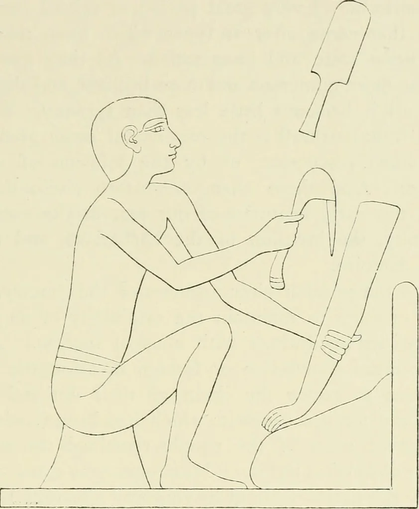 An illustration from A history of art in ancient Egypt, 1883, leaf 164