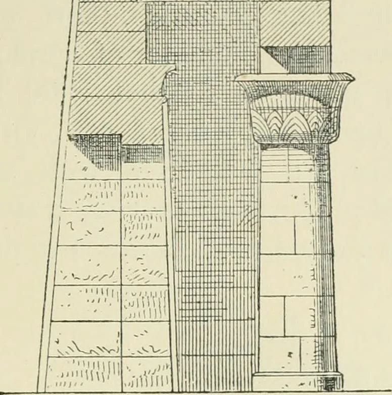 An illustration from A history of art in ancient Egypt, 1883, leaf 184