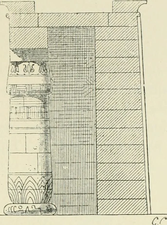 An illustration from A history of art in ancient Egypt, 1883, leaf 184
