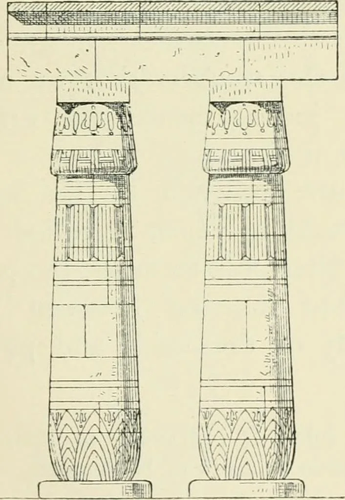 An illustration from A history of art in ancient Egypt, 1883, leaf 184