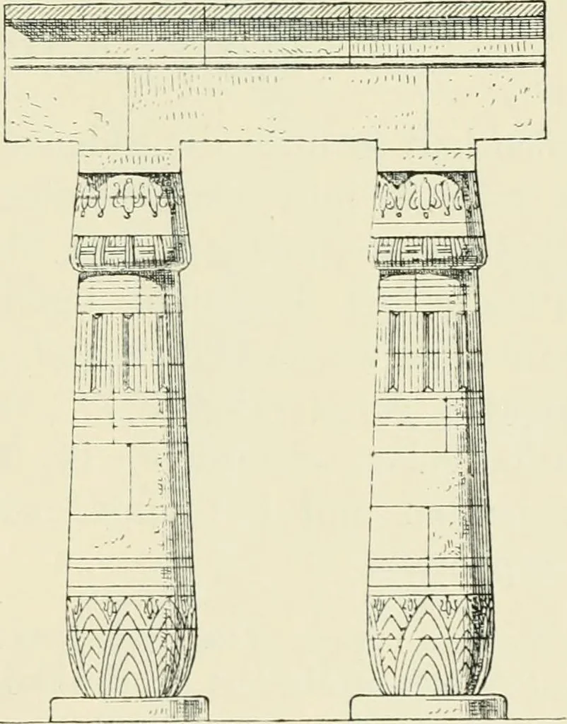 An illustration from A history of art in ancient Egypt, 1883, leaf 184