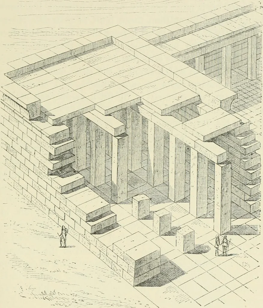 An illustration from A history of art in ancient Egypt, 1883, leaf 194