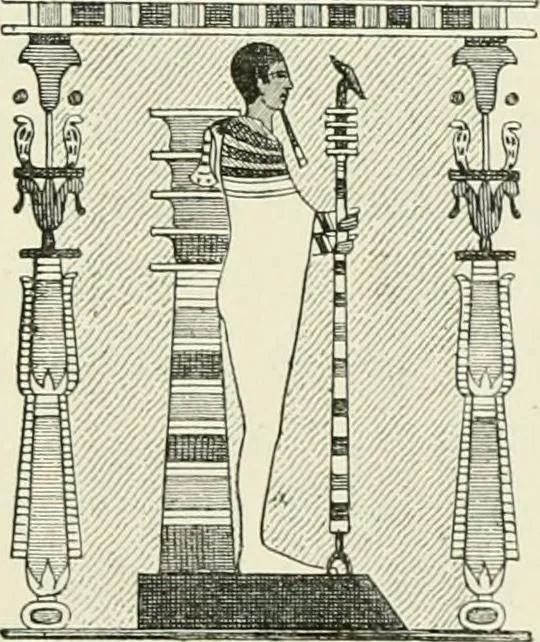 An illustration from A history of art in ancient Egypt, 1883, leaf 212