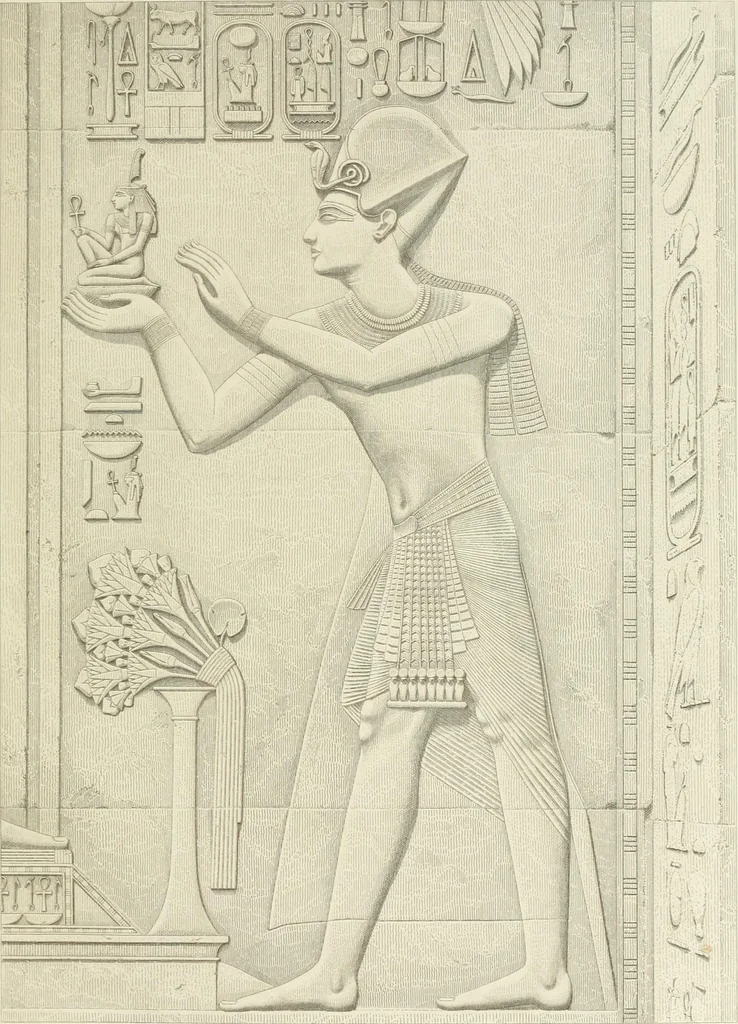 An illustration from A history of art in ancient Egypt, 1883, leaf 214