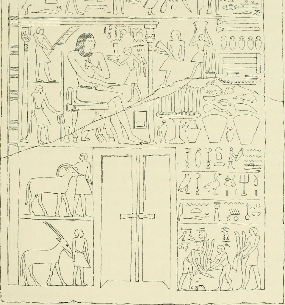 An illustration from A history of art in ancient Egypt, 1883, leaf 220